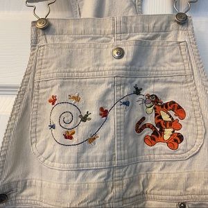 Ivory Winnie The Pooh Overalls Size Small